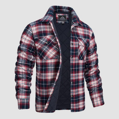 Warm Plaid Flannel Lumberjack Jacket for Men