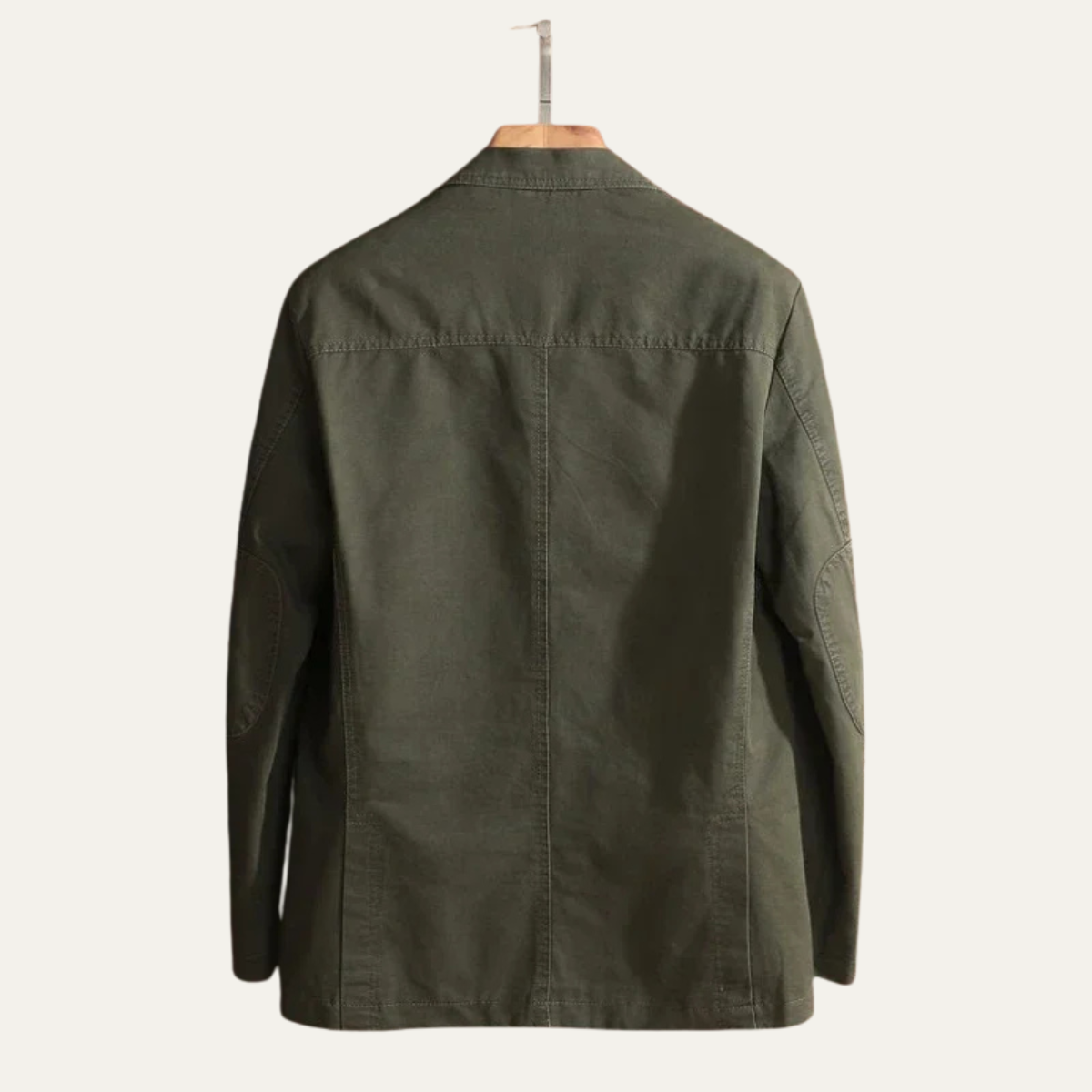 Slim Fit Olive Green Cotton Blazer Jacket for Men