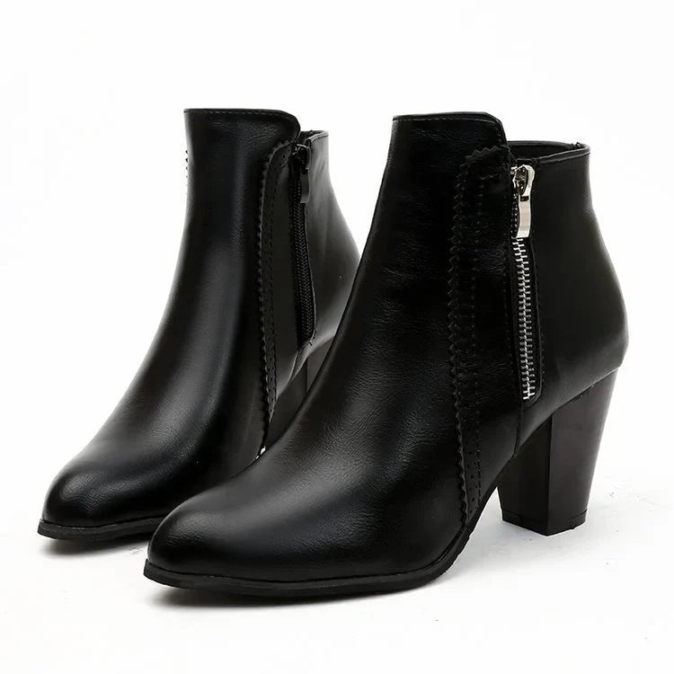 Low Heel Ankle Boots for Women