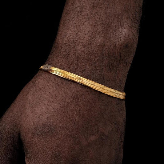 Men's Durable Titanium Steel Snake Chain Bracelet