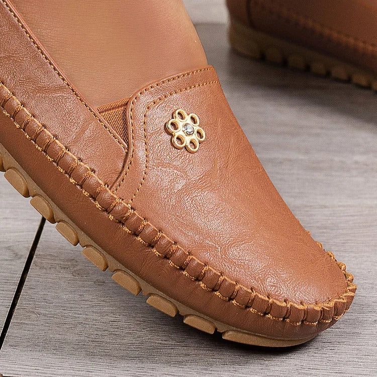 Women's Orthopedic Leather Shoes – Lightweight, Breathable, Anti-Slip