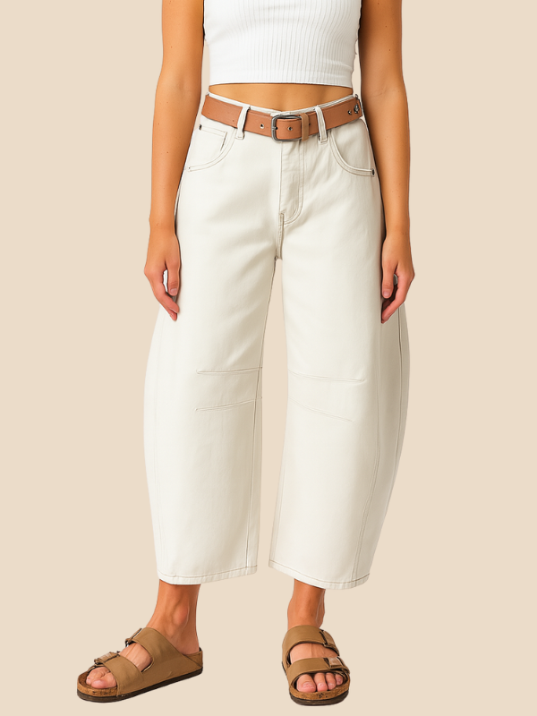 Fashionable Women's High Waisted Leopard Pants