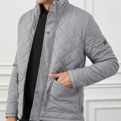 Insulated Men's Quilted Winter Coat