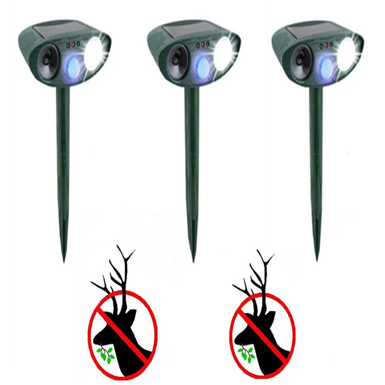 Ultrasonic Deer Repeller Solar Powered - Get Rid of Deer in 48 Hours