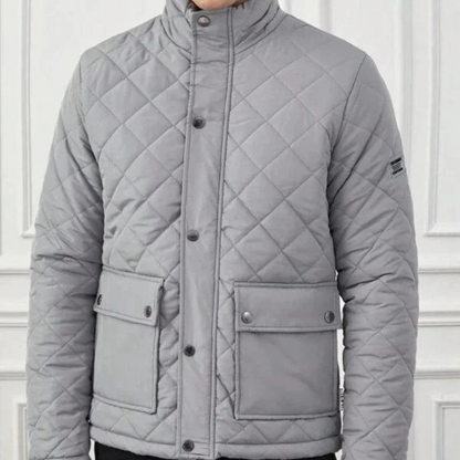 Insulated Men's Quilted Winter Coat