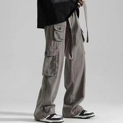 Men's Cargo Pants Hiking Pants Pocket Plain Comfort Breathable Outdoor Daily