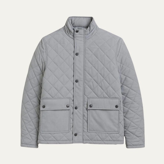 Insulated Men's Quilted Winter Coat - OutfitLondon