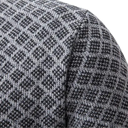 Men's Thick Knit Zipper Sweater Cardigan