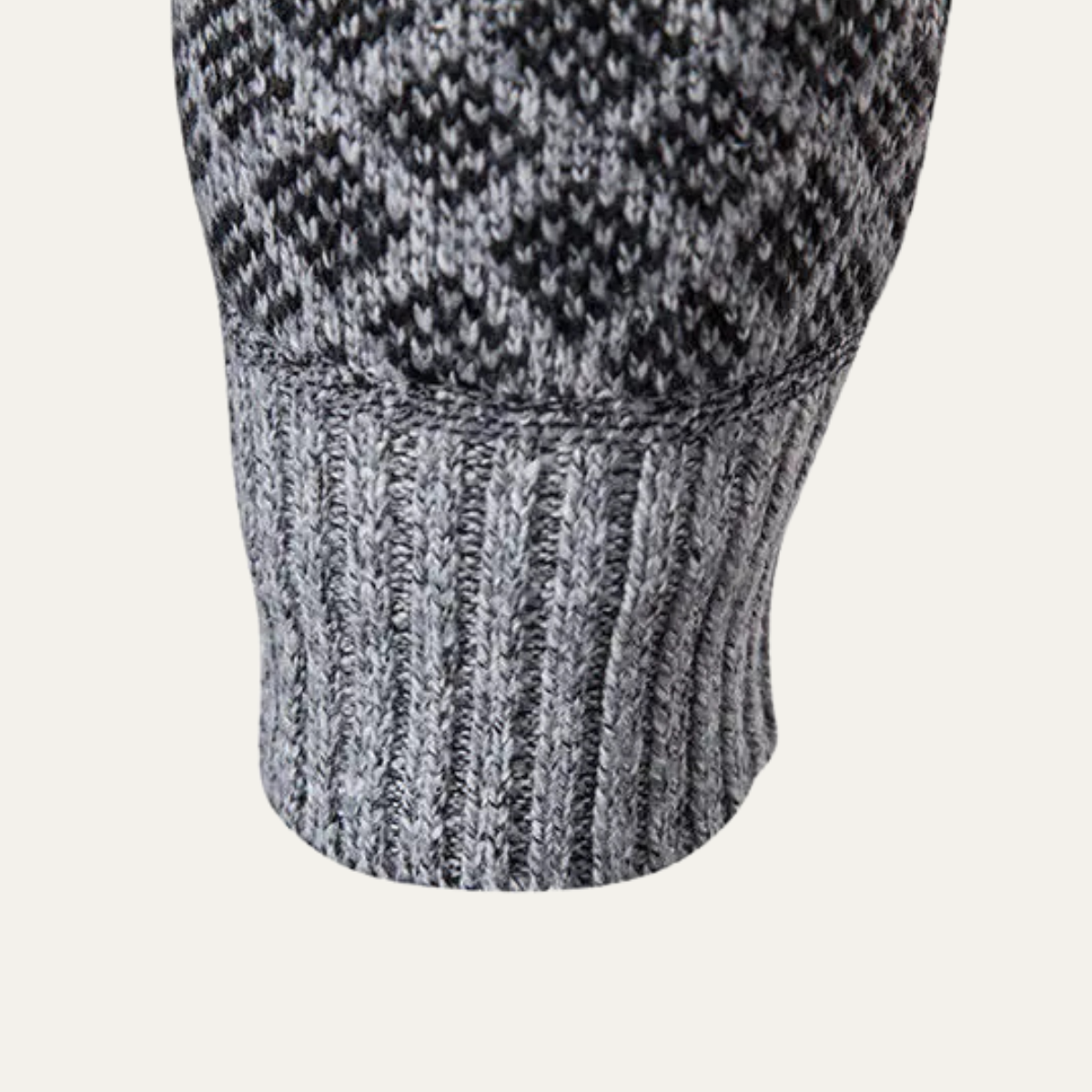 Men's Thick Knit Zipper Sweater Cardigan