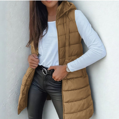 Warm Water Resistant Puffer Vest Jacket