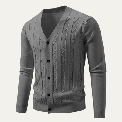 Classic Men's Breathable V Neck Sweater Cardigan