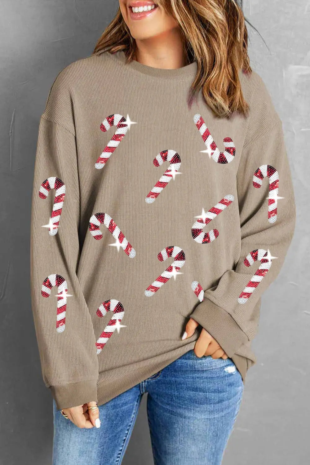 Festive Holiday Red Women's Sweatshirt