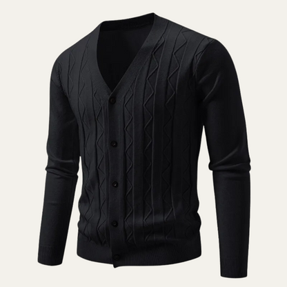 Classic Men's Breathable V Neck Sweater Cardigan