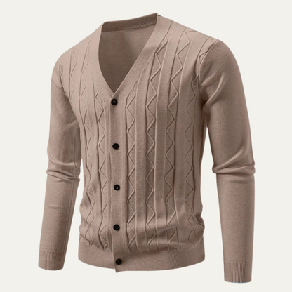 Classic Men's Breathable V Neck Sweater Cardigan