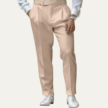 Slim Fit Mens Formal Straight Leg Trousers