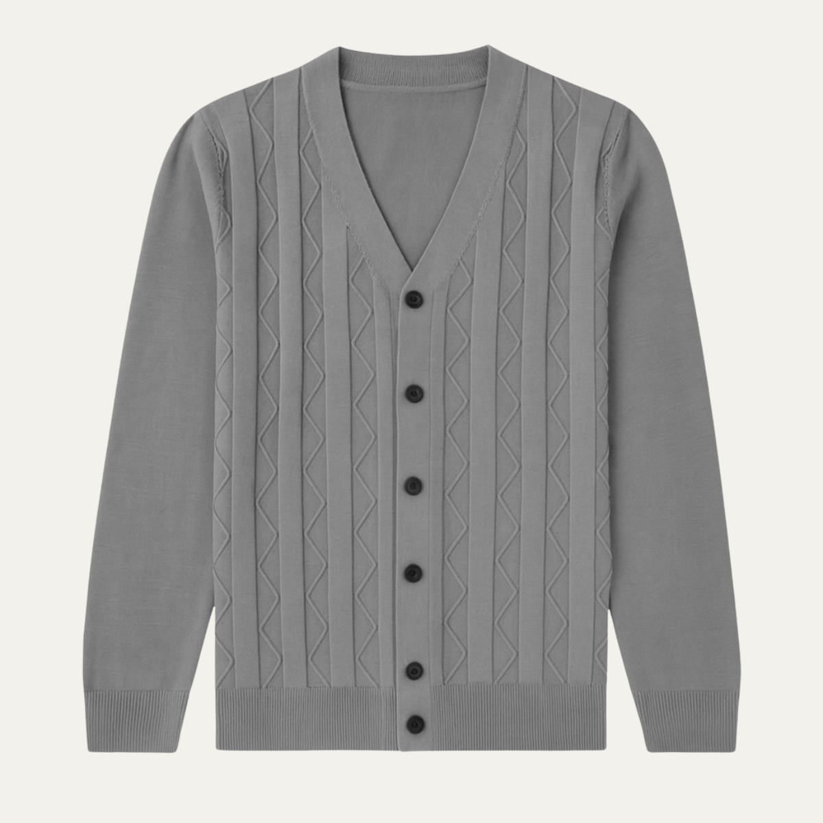 Classic Men's Breathable V Neck Sweater Cardigan - OutfitLondon