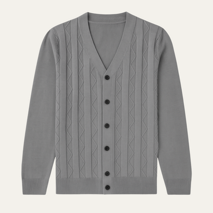Classic Men's Breathable V Neck Sweater Cardigan - OutfitLondon