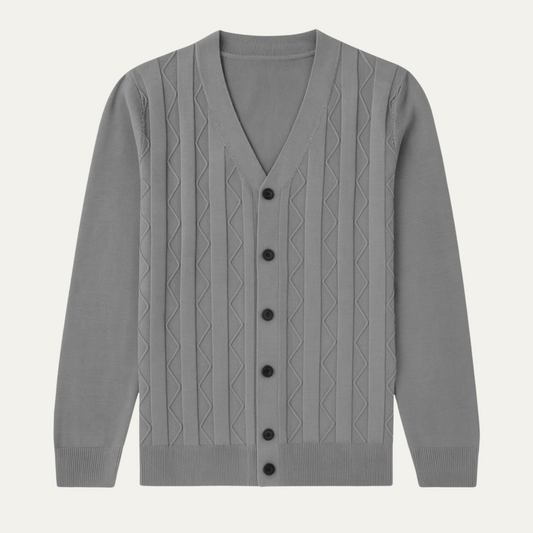 Classic Men's Breathable V Neck Sweater Cardigan - OutfitLondon