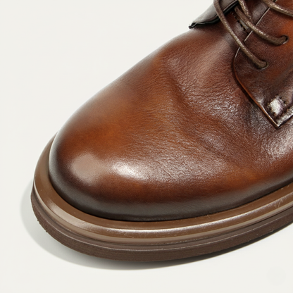 Classic Black Leather Oxford Shoe