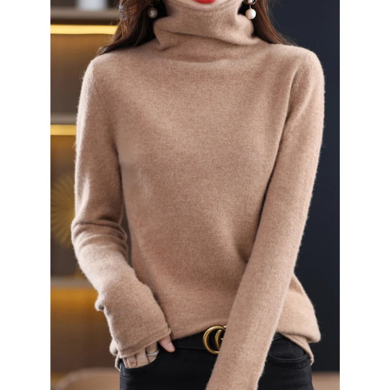 Warm Ladies Cozy Crew Neck Sweater