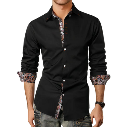 Trendy Mens Shirt with Classic Paisley Pattern