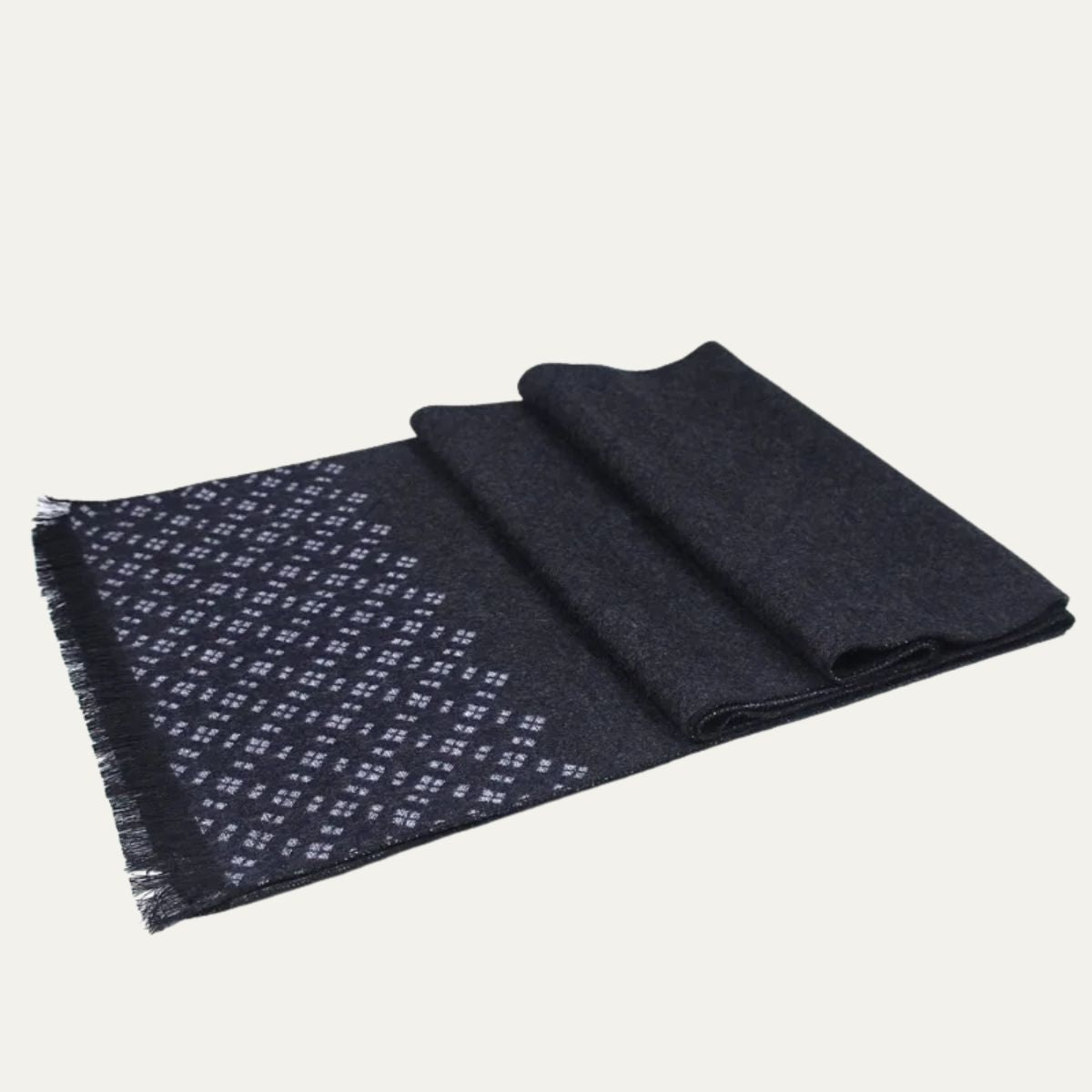Luxury Soft Black Men's Cashmere Scarf