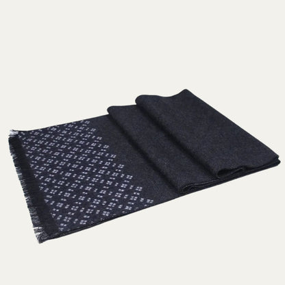 Luxury Soft Black Men's Cashmere Scarf
