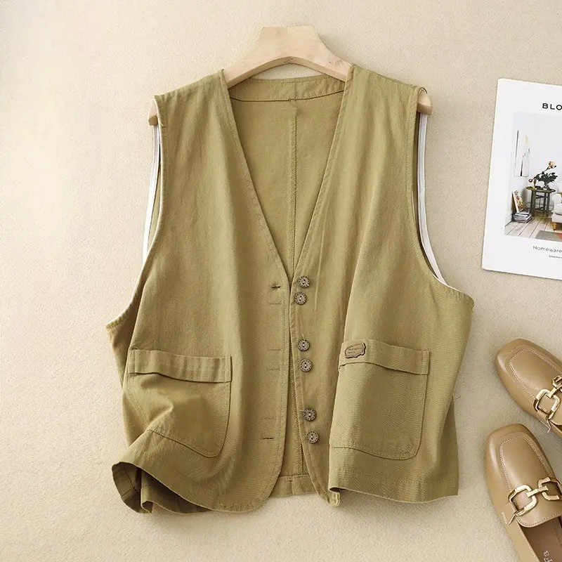 Breathable Casual Linen Vest | Comfortable Layering Piece