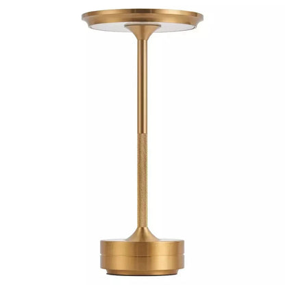 Metallic Cordless Rechargeable Table Lamp& Waterproof Desk Light