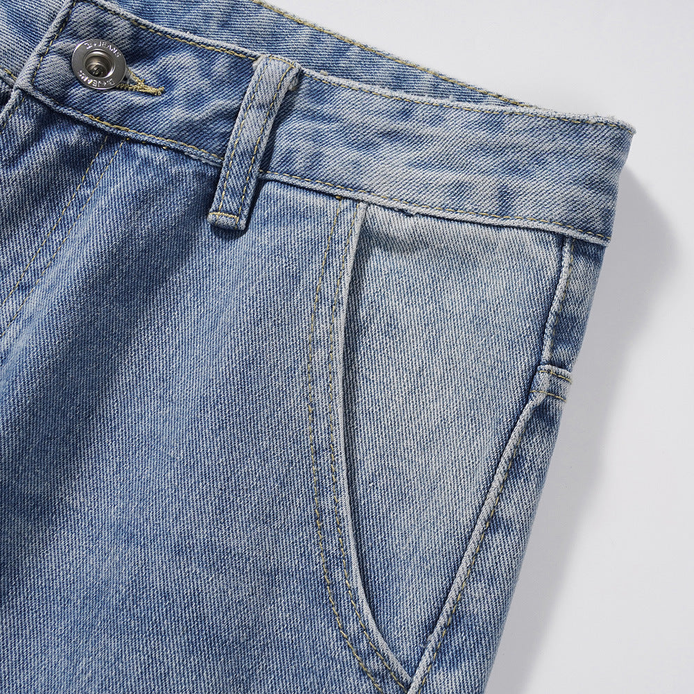 Men's Casual Denim Cargo Jeans