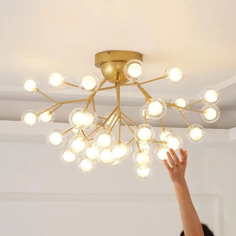 Luxurious Round Crystal Pendant Light