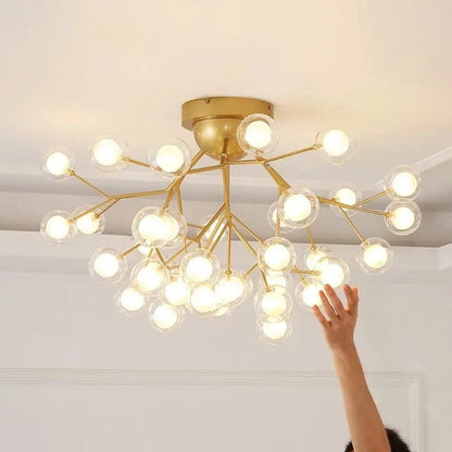 Luxurious Round Crystal Pendant Light
