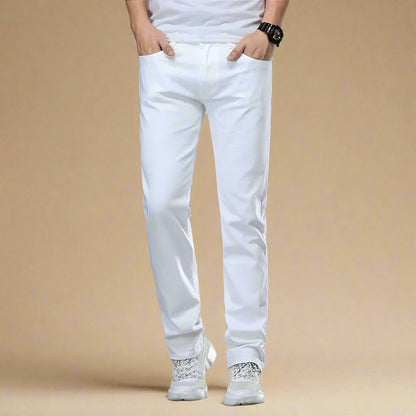 Comfortable Classic Straight Leg Summer Jeans - OutfitLondon