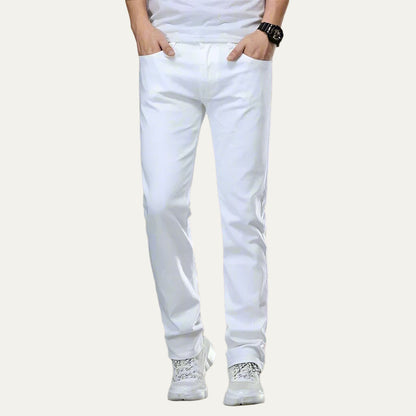 Men's Classic Fit Straight Leg Jeans Pants - OutfitLondon