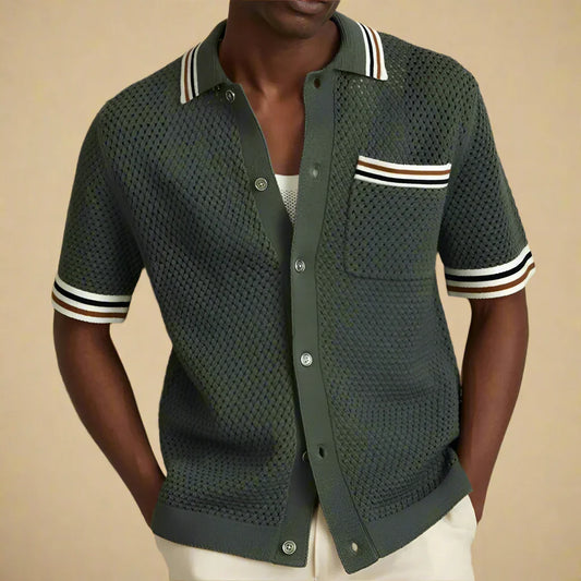 Men's Breathable Short Sleeve Summer Shirt - OutfitLondon
