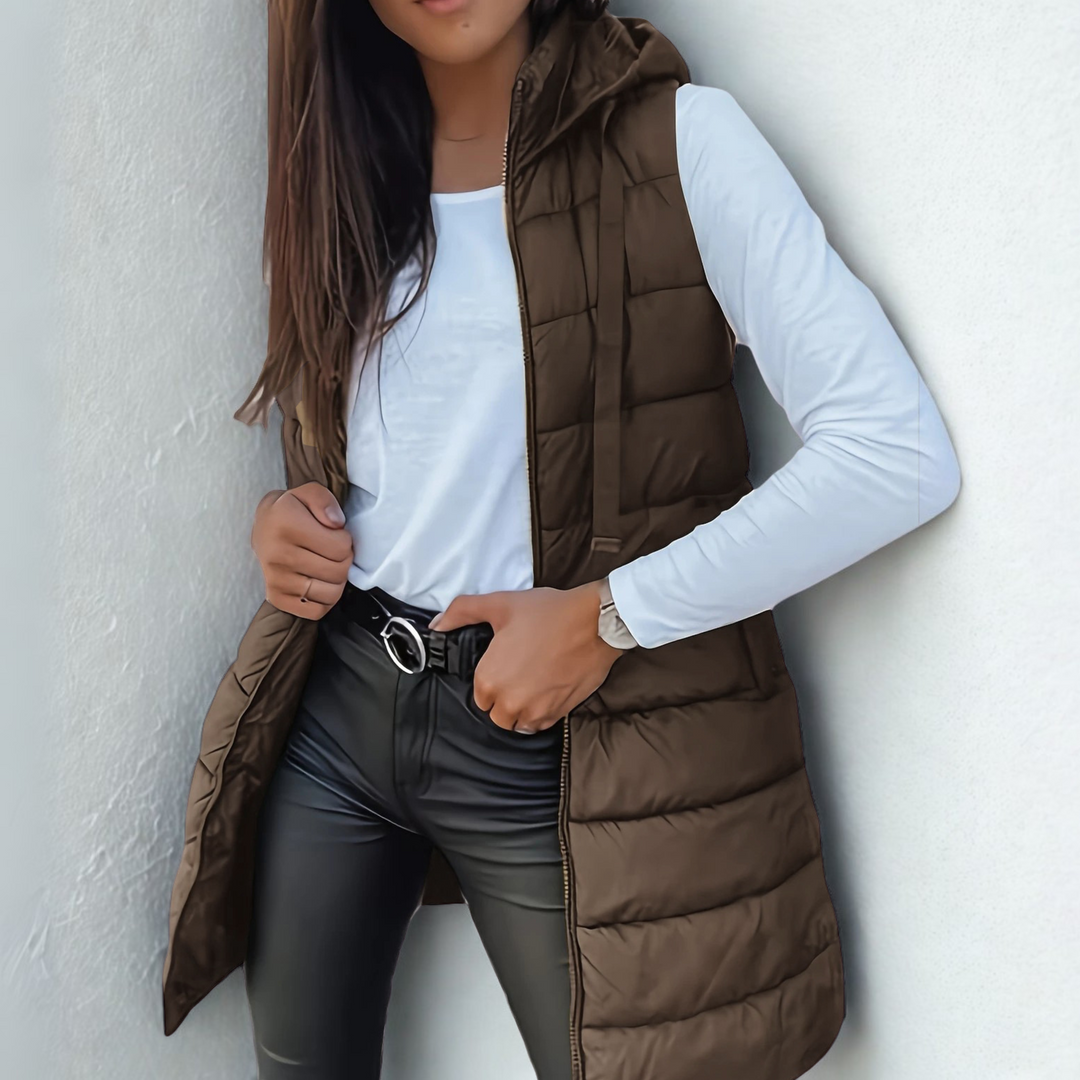 Warm Water Resistant Puffer Vest Jacket
