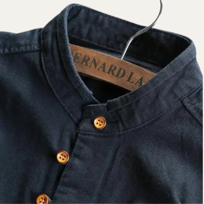 Casual Cotton Linen Mens Relaxed Fit Shirt