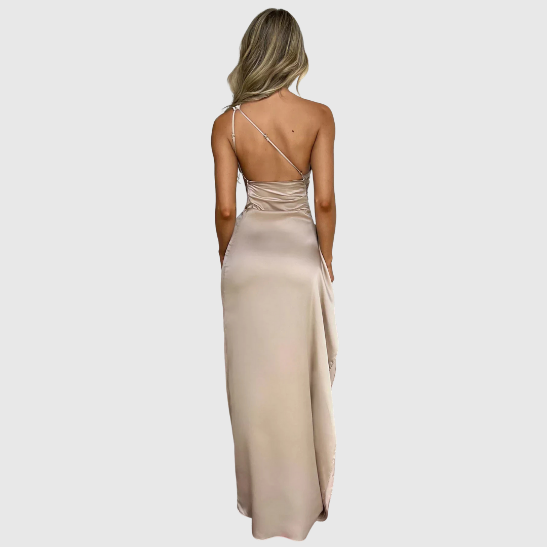 Elegant Satin Formal Evening Dress