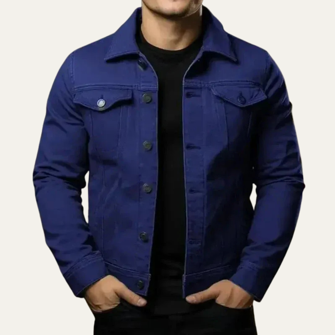 Rugged Stylish Blue Jeans Jacket