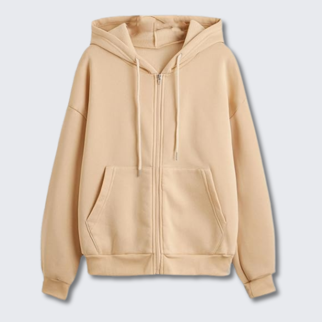 Ladies' Lightweight Hoodie Warm Fleece Jacket