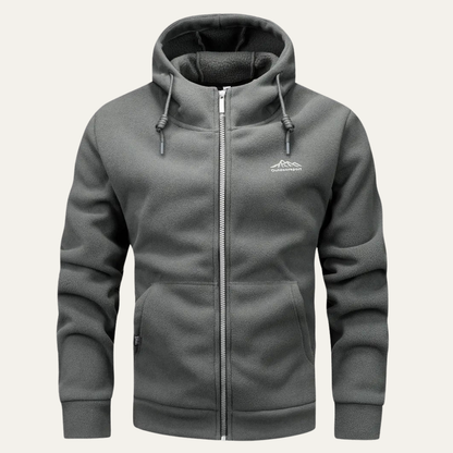 Warm Outdoor Fleece Zip Up Hoodie