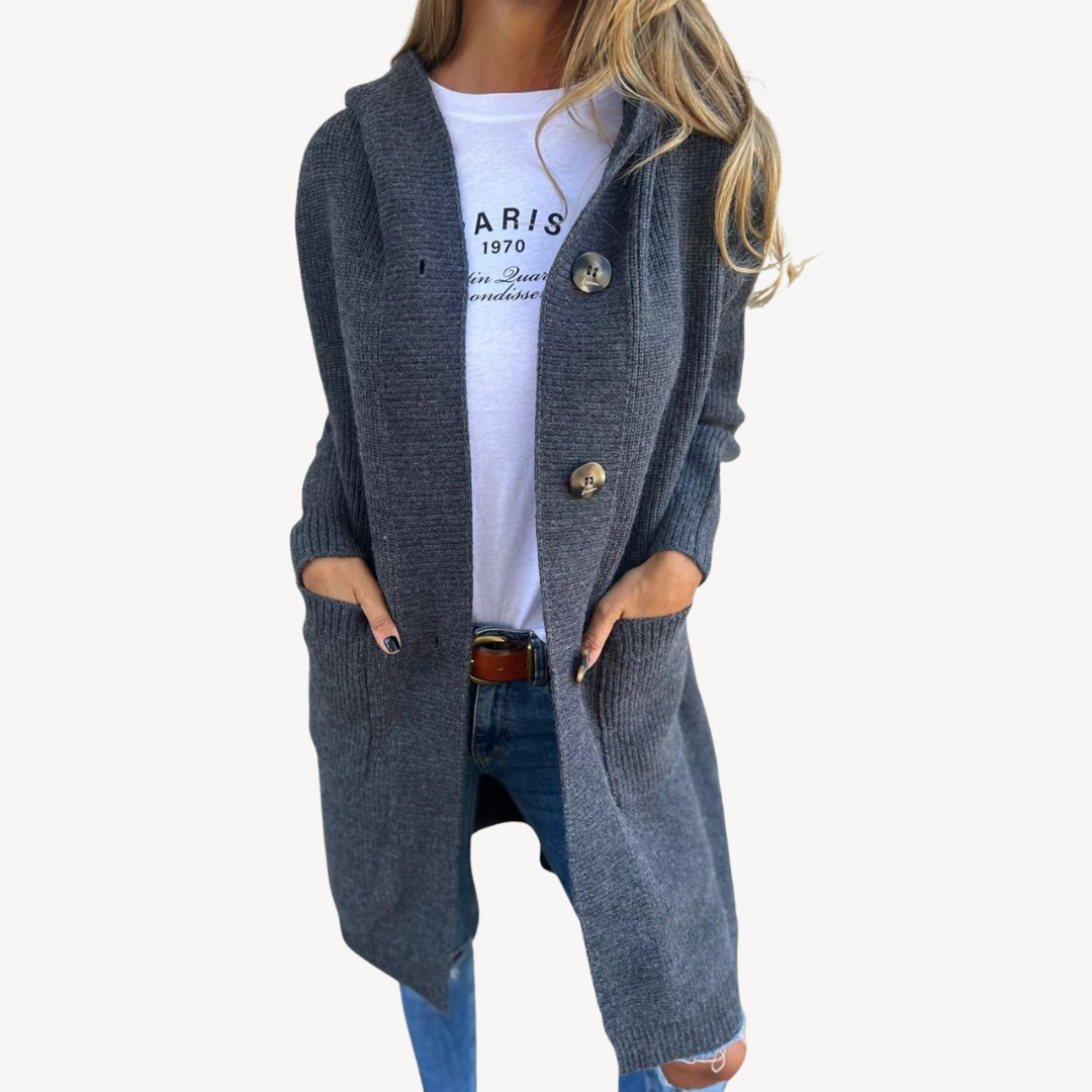 Cozy Open-Front Women's Sweater Jacket - OutfitLondon