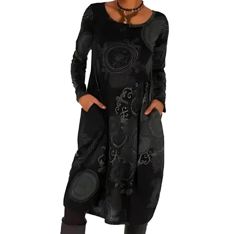 Warm Ladies Knee Length Winter Dress