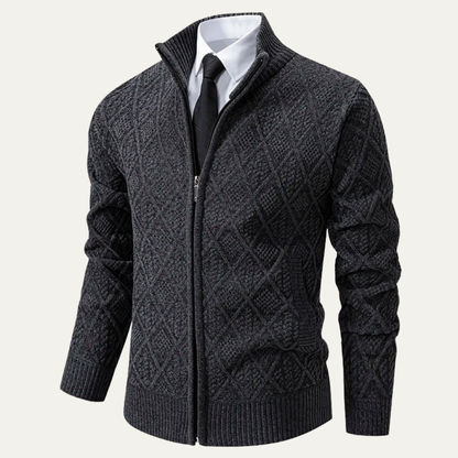 Stylish Mens Patterned Knit Blazer Jacket