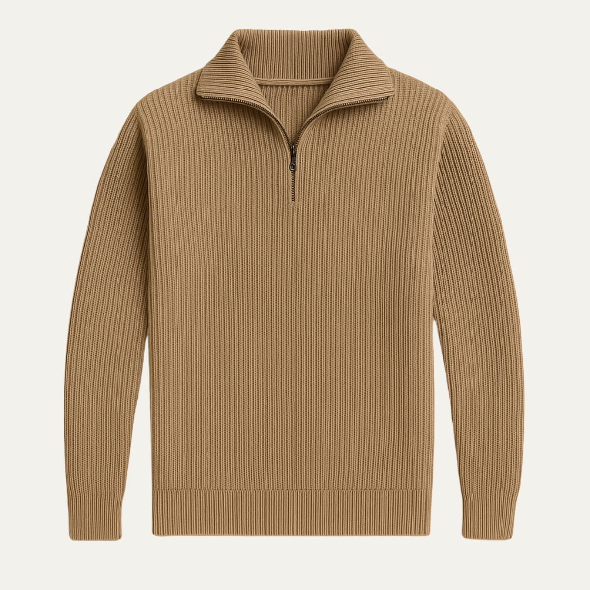 Warm Wool Quarter Zip Sweater