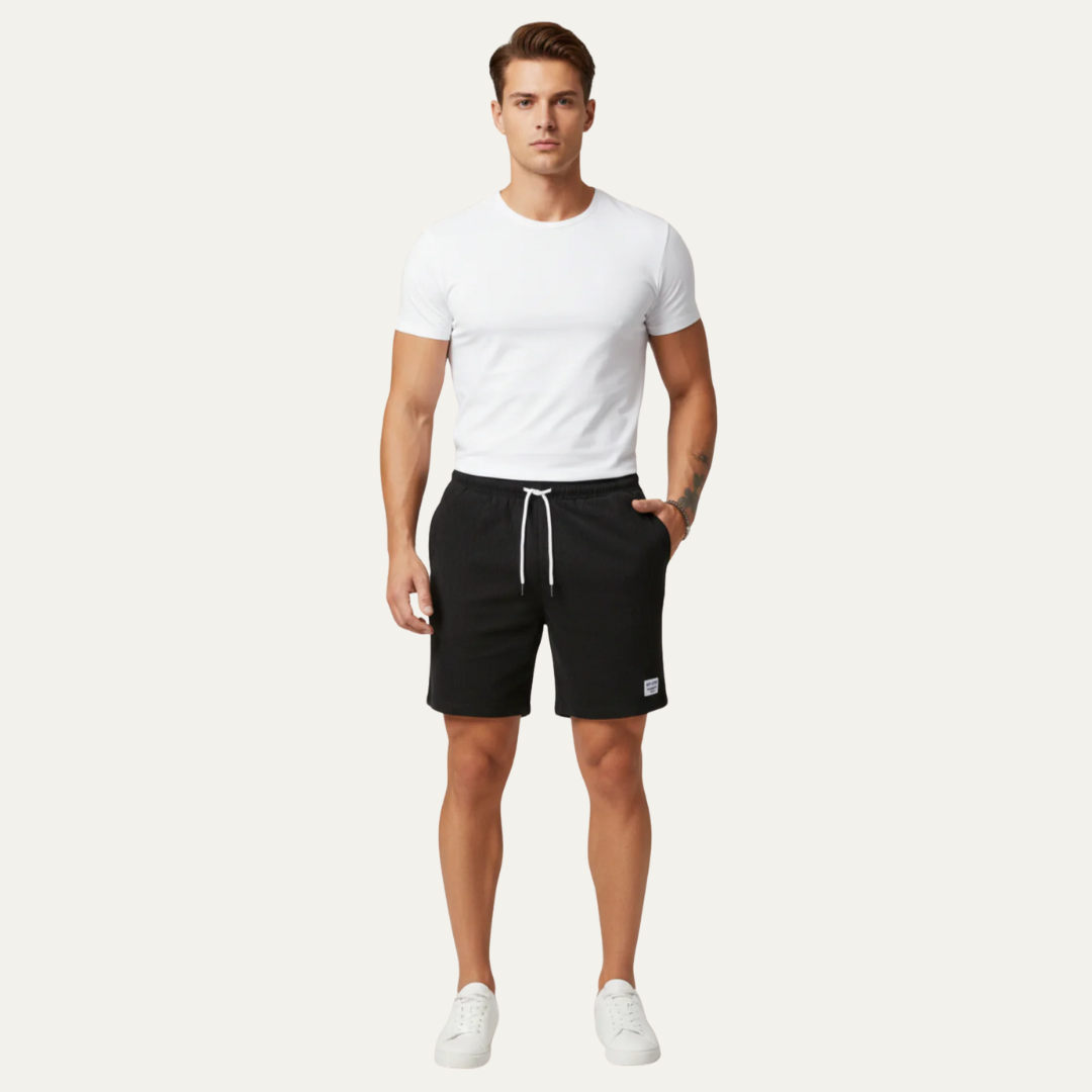 Men's Relaxed Fit Elastic Waist Shorts