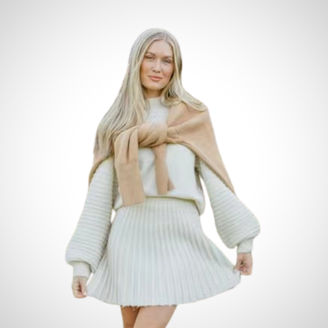 Cozy Knit 2-Piece Autumn Jumpsuit Set