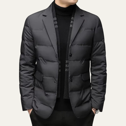 Warm Padded Down Men's Winter Jacket - OutfitLondon