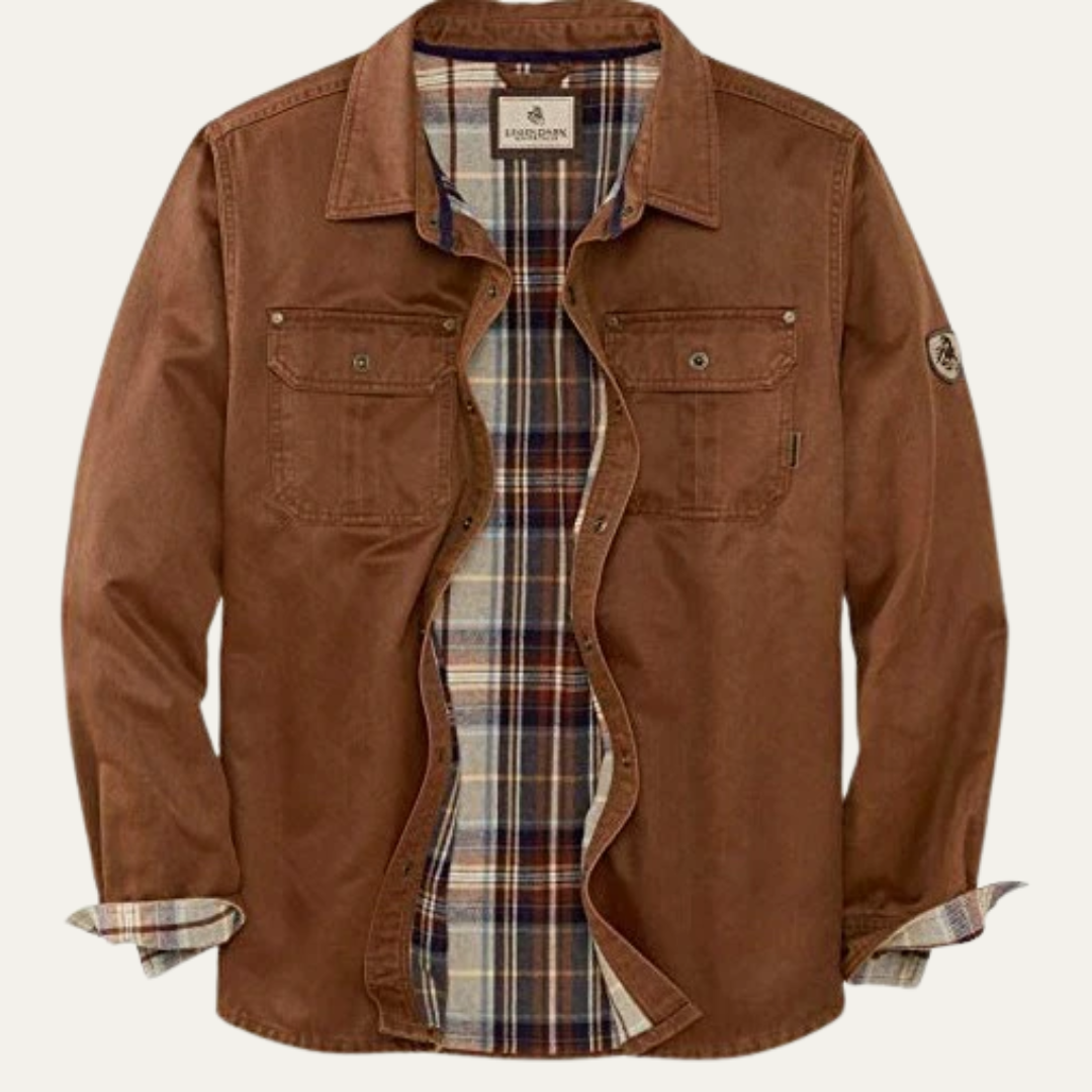 Rugged Checked Insulated Work Jacket