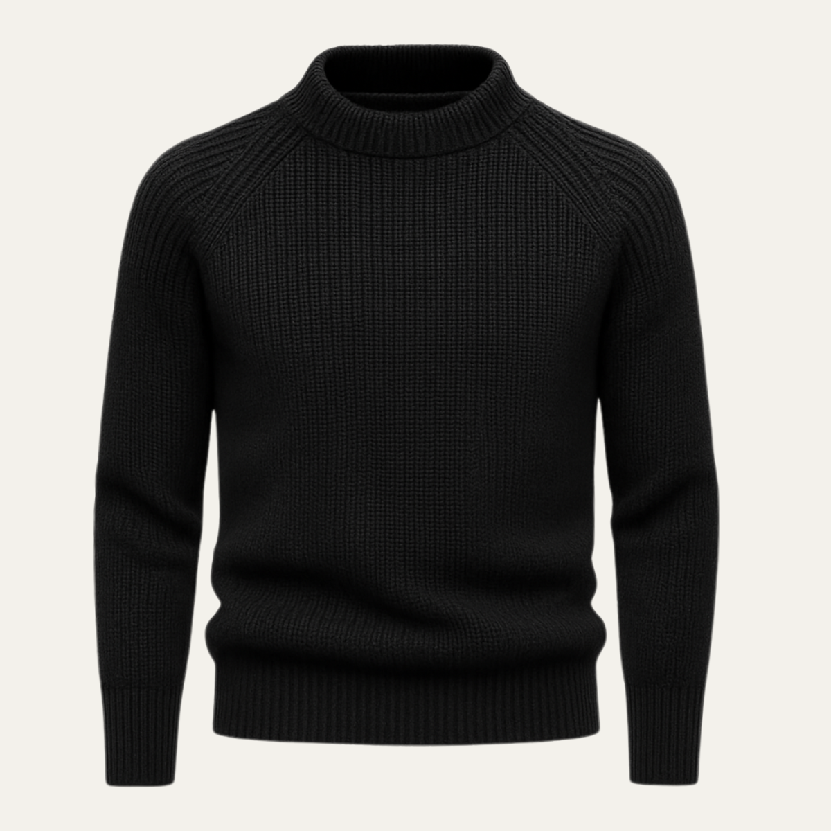Men's Crew Neck Thick Cable Knit Jumper Sweater